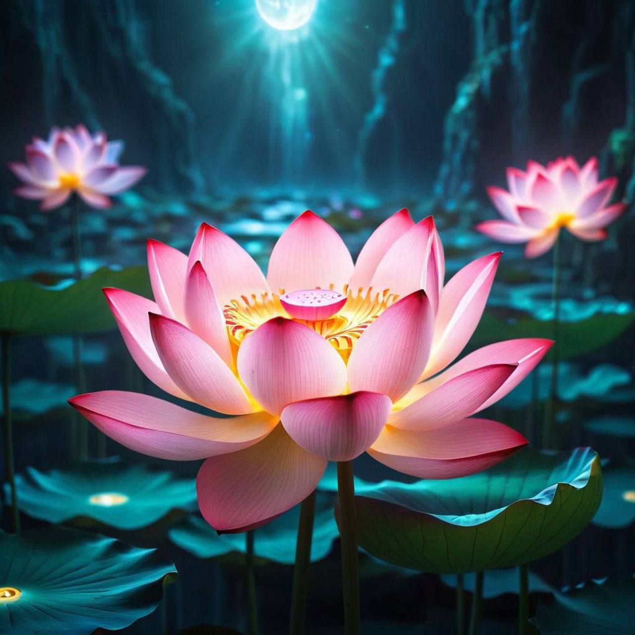AI art — lotus flower
