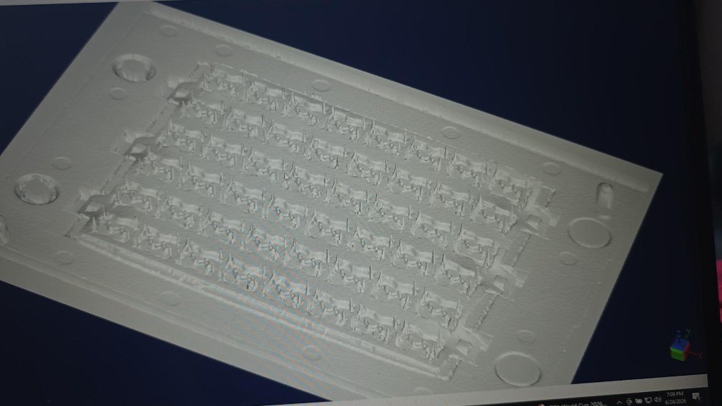 3D mesh of fixtureless inspection plate